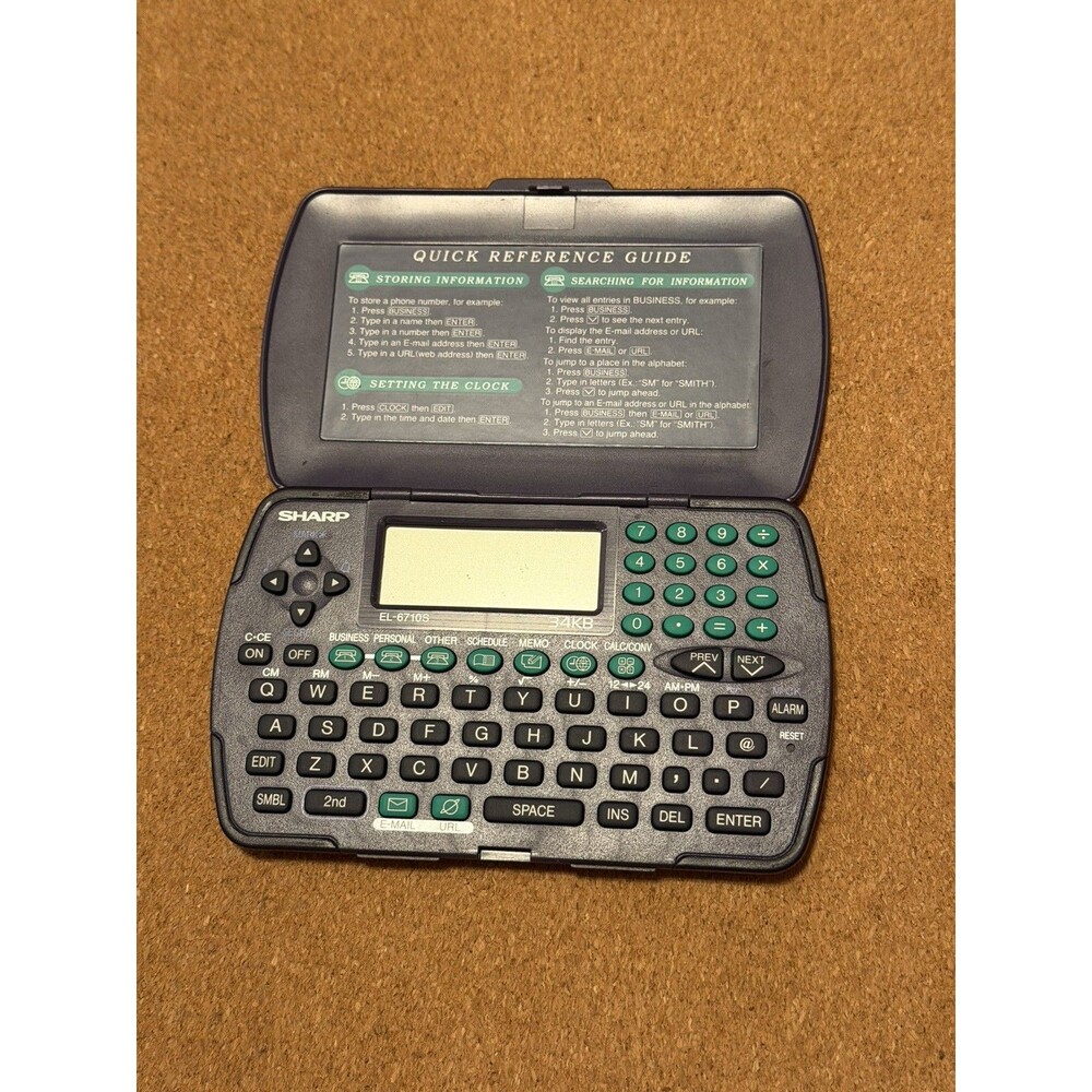 Sharp Electronic Organizer Calculator - EL-6710S